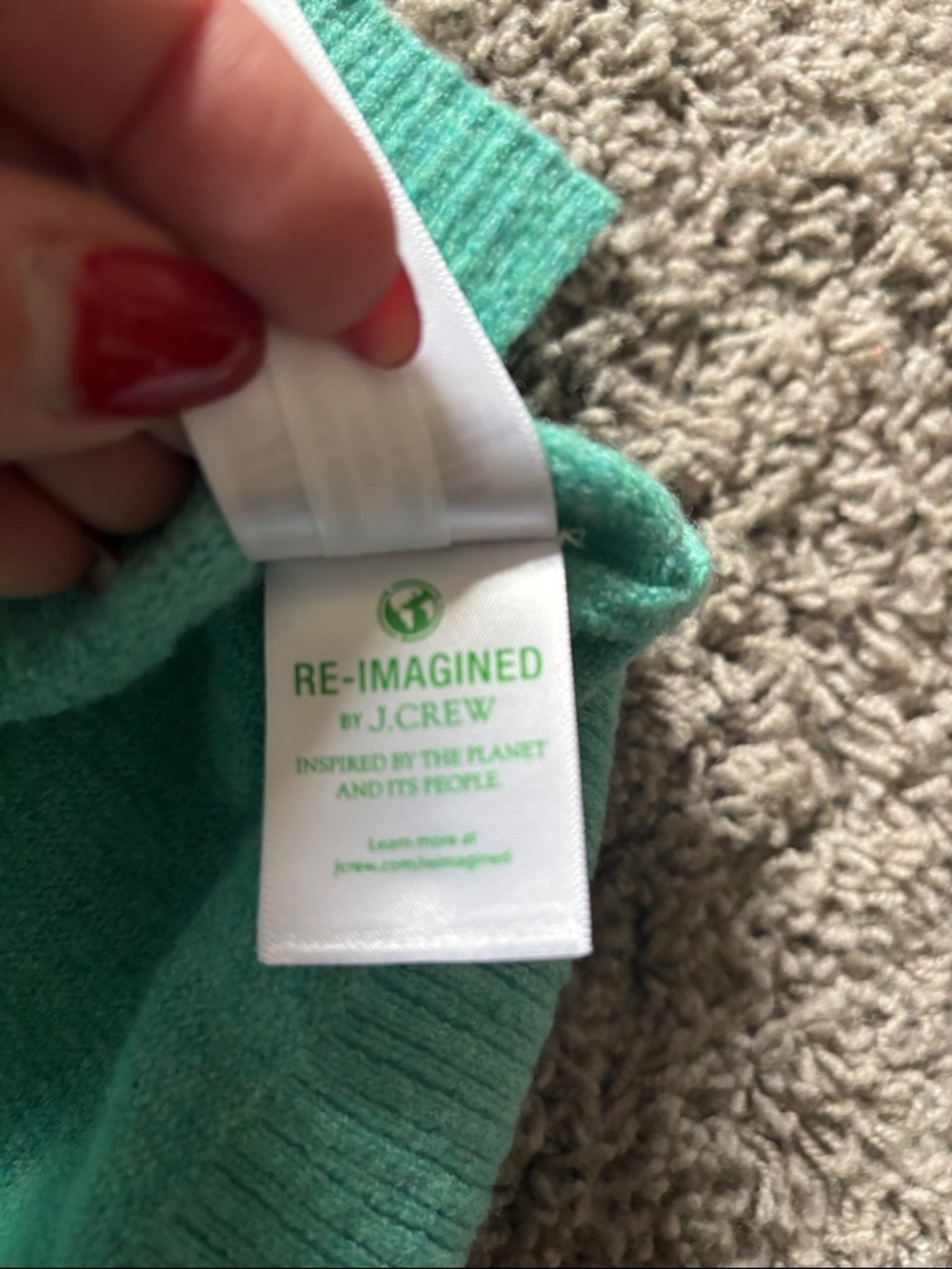 J. Crew Women's Crewneck Sweater in Teal Green - Picture 9 of 10